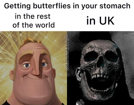 Cursed butterflies - meme