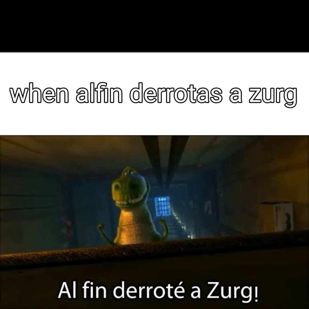 Alfin derrote a zurg - meme