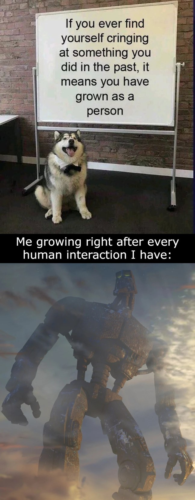 When does it stop? - meme
