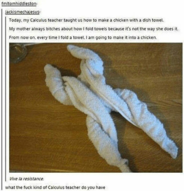 Chicken towel - meme