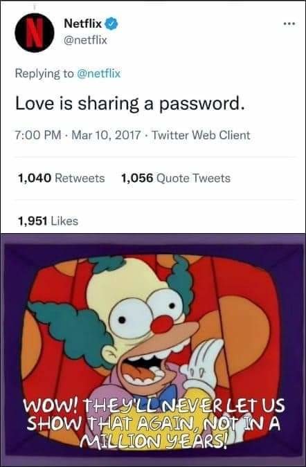 Sharing Passwords. - meme