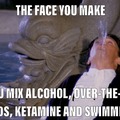 Official cause of death, Ketamine overdose & Water breathing.