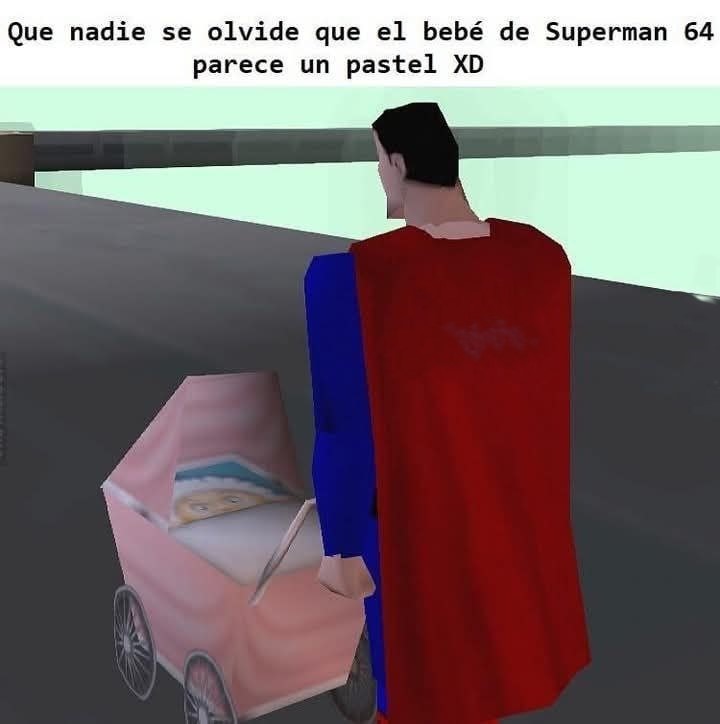Superman en Superman 64 - meme