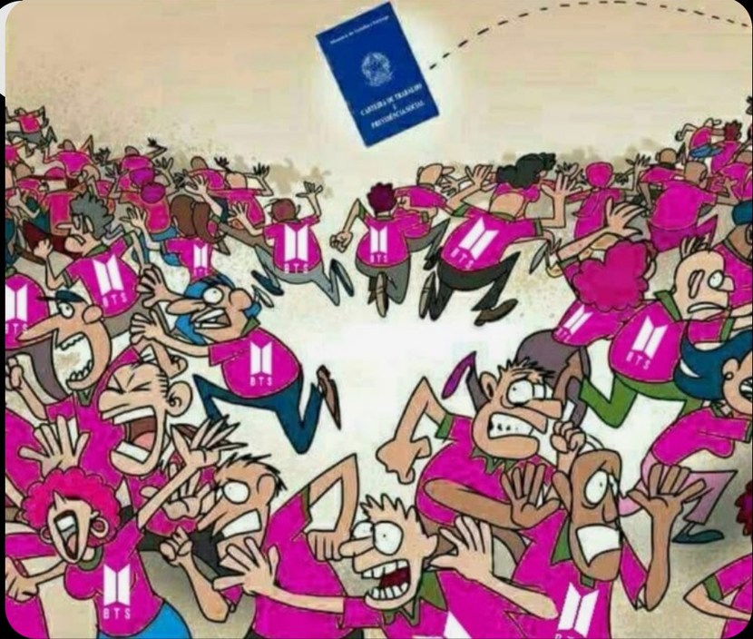 Armys são vagabundos - meme