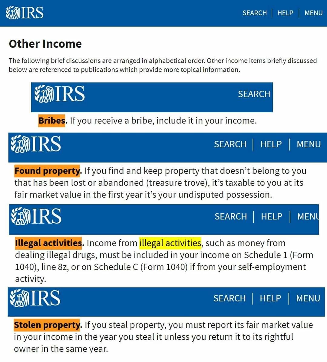 The irs is criminal - meme