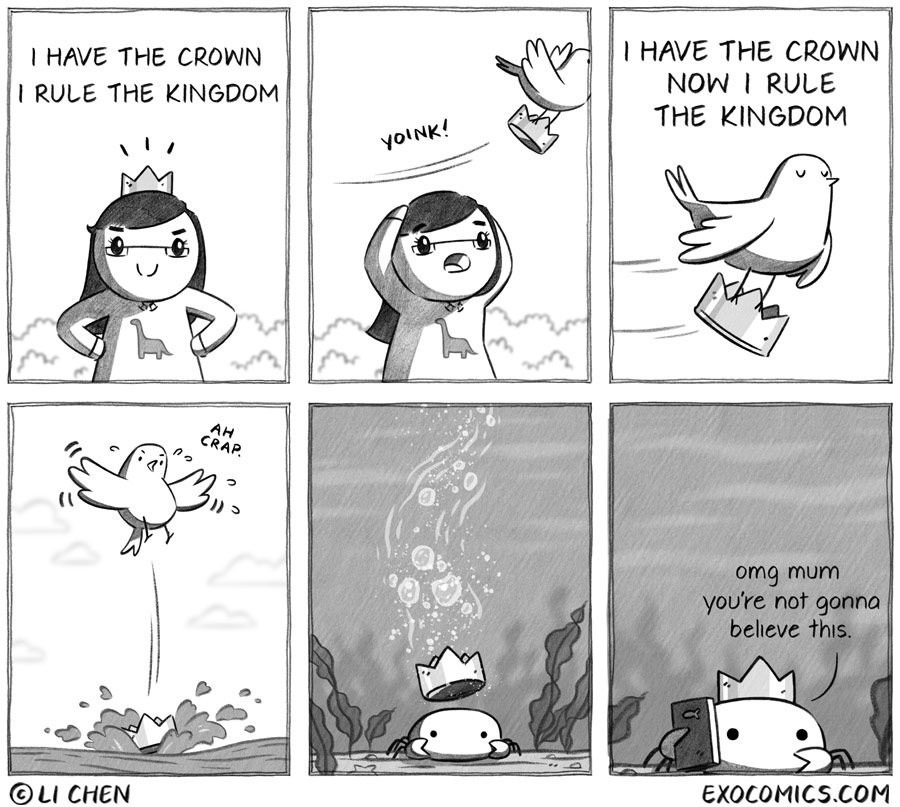 I have the crown - meme