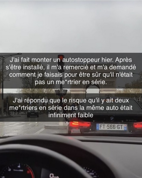 Et là il te répond "haha comme ça on est trois" - meme