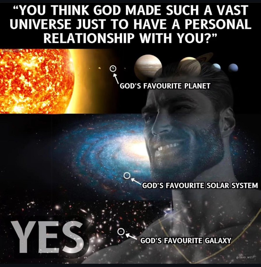 Creation sings the glory of God - meme