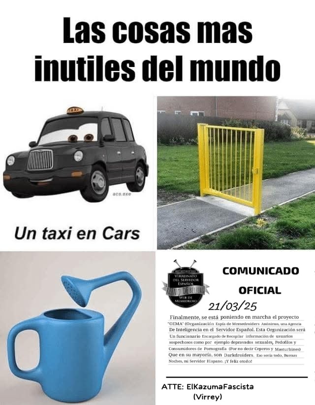 ¿Que hace el taxi en cars? - meme