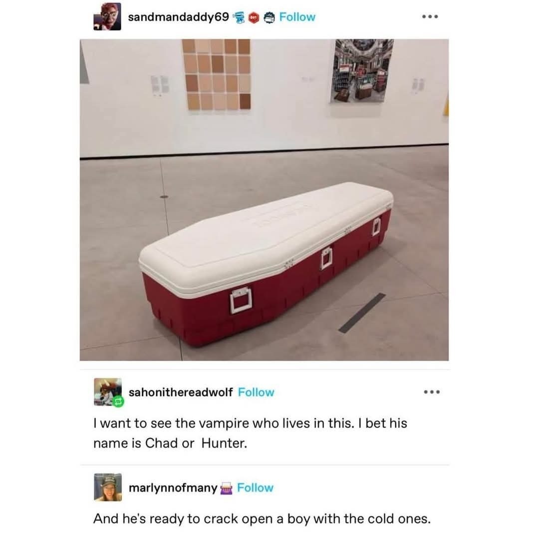 The vampire in this house definitely vapes - meme