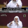 Sheikh talks about Mr Krabs