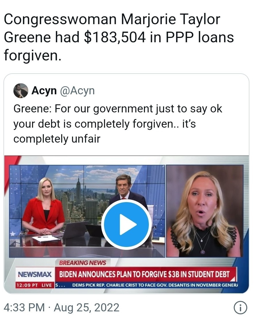 Loan forgiveness - meme
