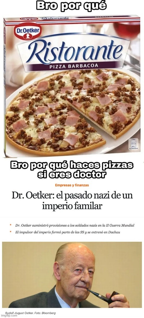 La eterna amistad entre Alemania e Italia en las pizzas Dr Oetker - meme