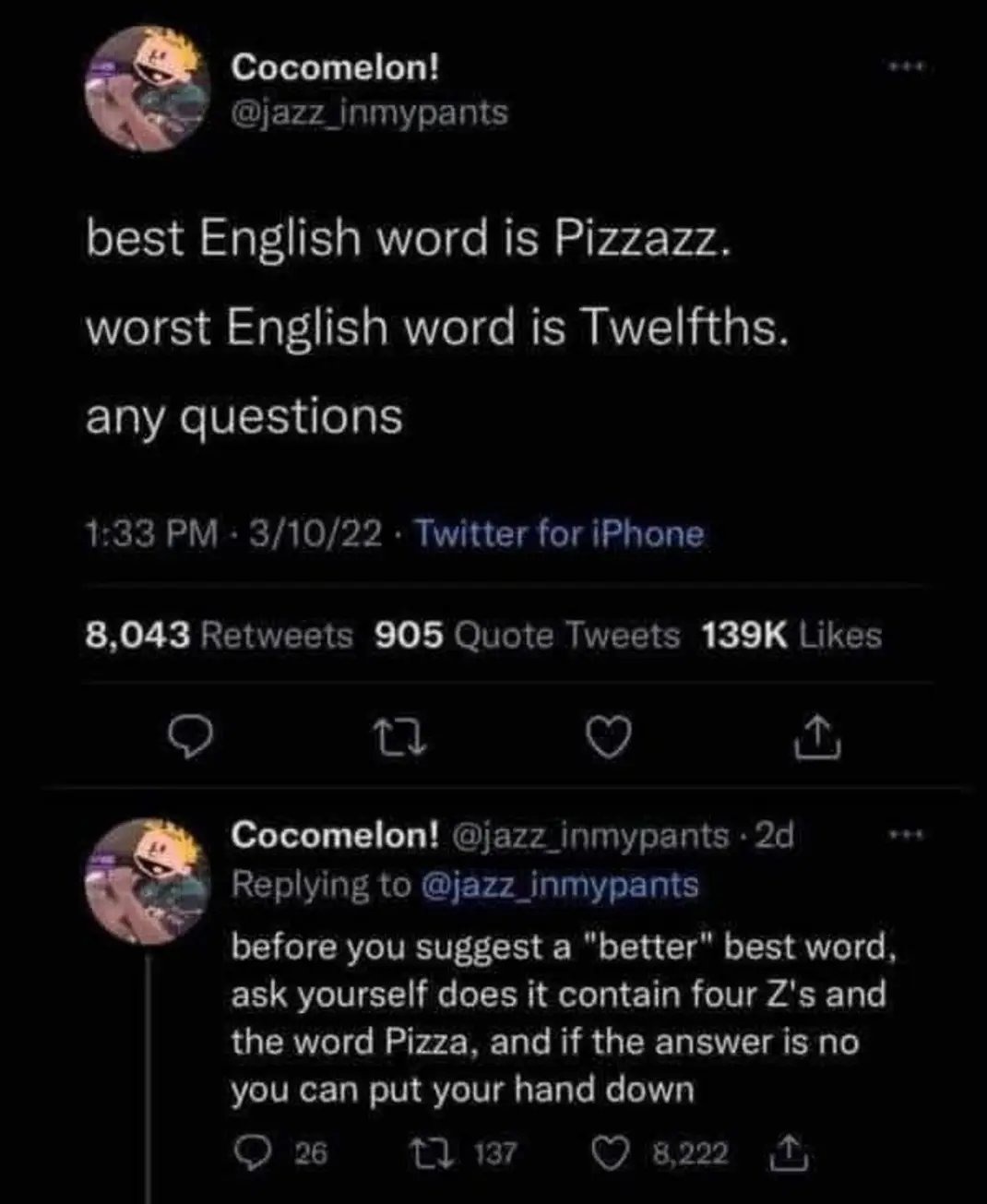Best and worst - meme