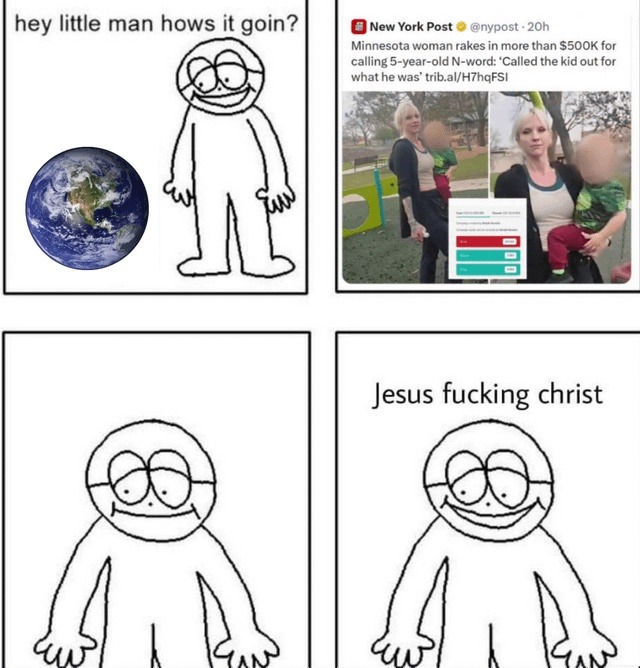 Minnesota woman gets paid $500K for open racism and the world’s just watching - meme