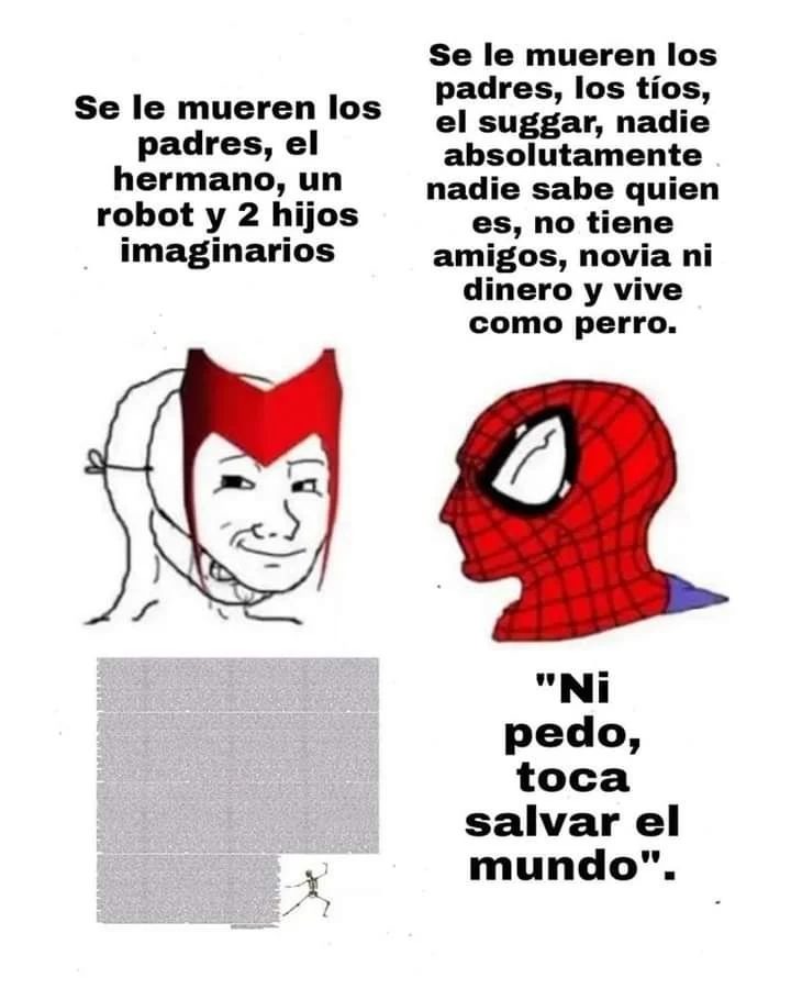 The Scarlet Virgin vs. The Spider-Chad - meme