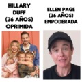 Vida de Hillary Duff o Ellen Page