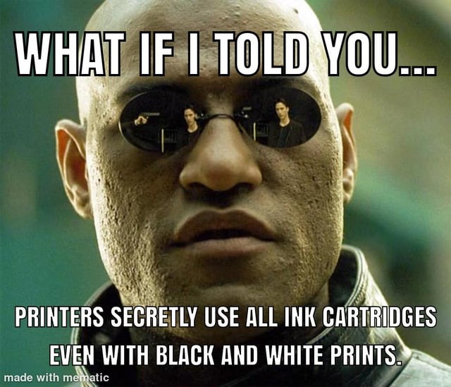 Printer fact - meme