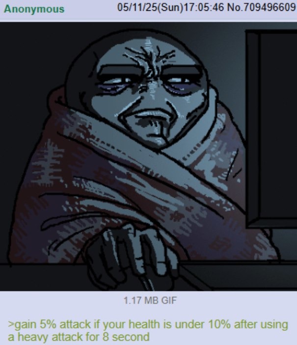 Video game stats be like: survive death for bonus damage - meme