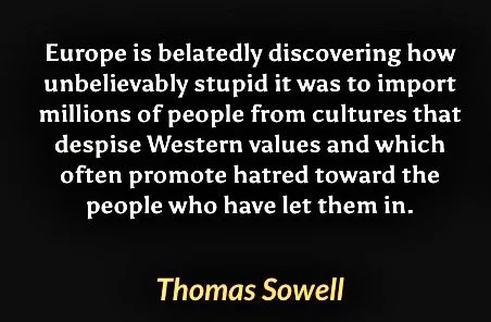Thomas Sowell quote on Europe - meme