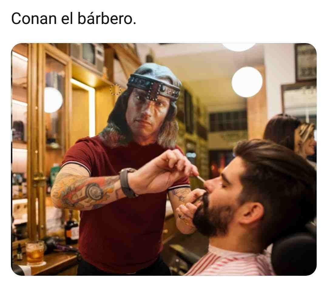 Conan el bárbero - meme