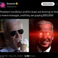 No memelord will work for Biden
