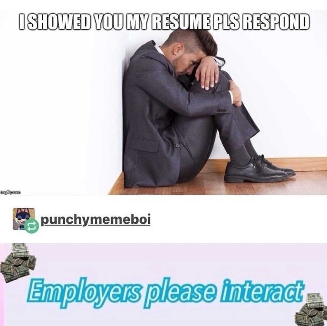 resume is chaos but I'm built different - meme