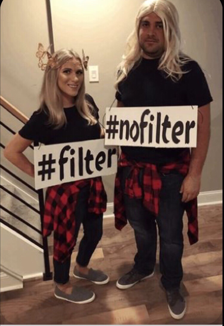 Filter vs no filter - meme