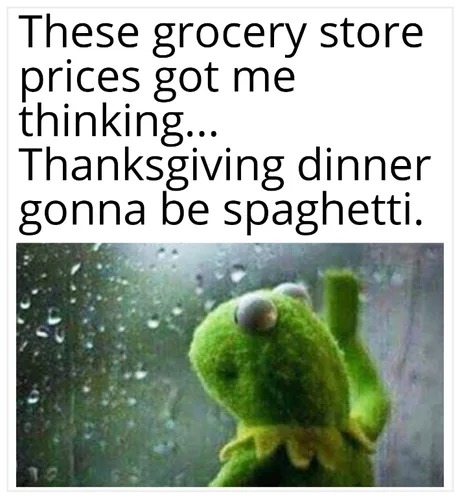 Thanksgiving dinner meme