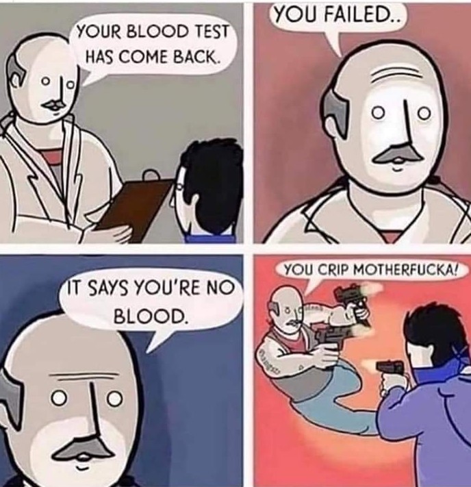 No blood? - meme