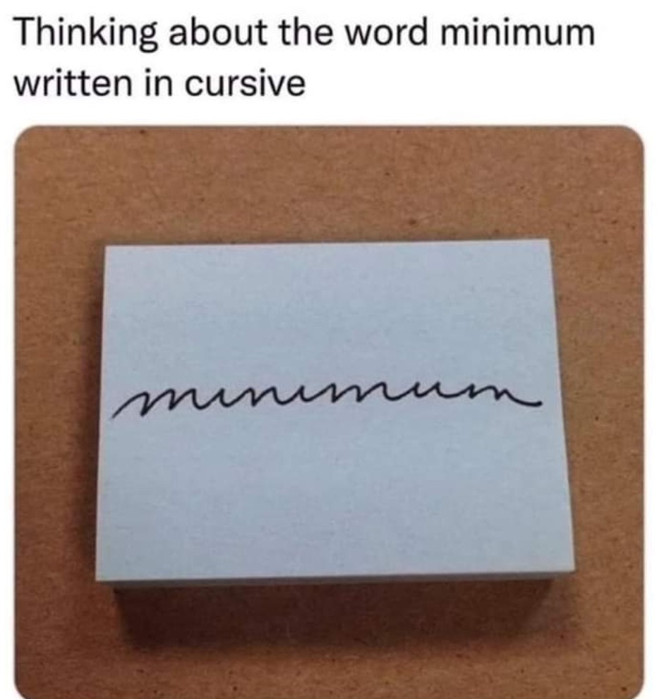 Minimum - meme
