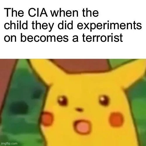 Shoulda raised him better CIA... - meme
