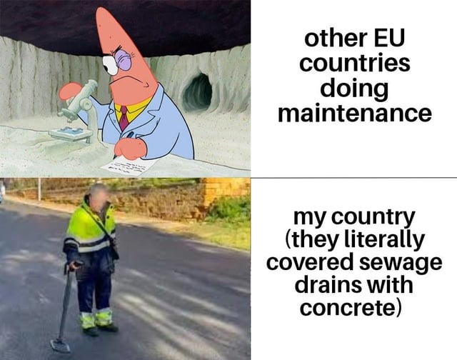 Countries doing maintenance - meme