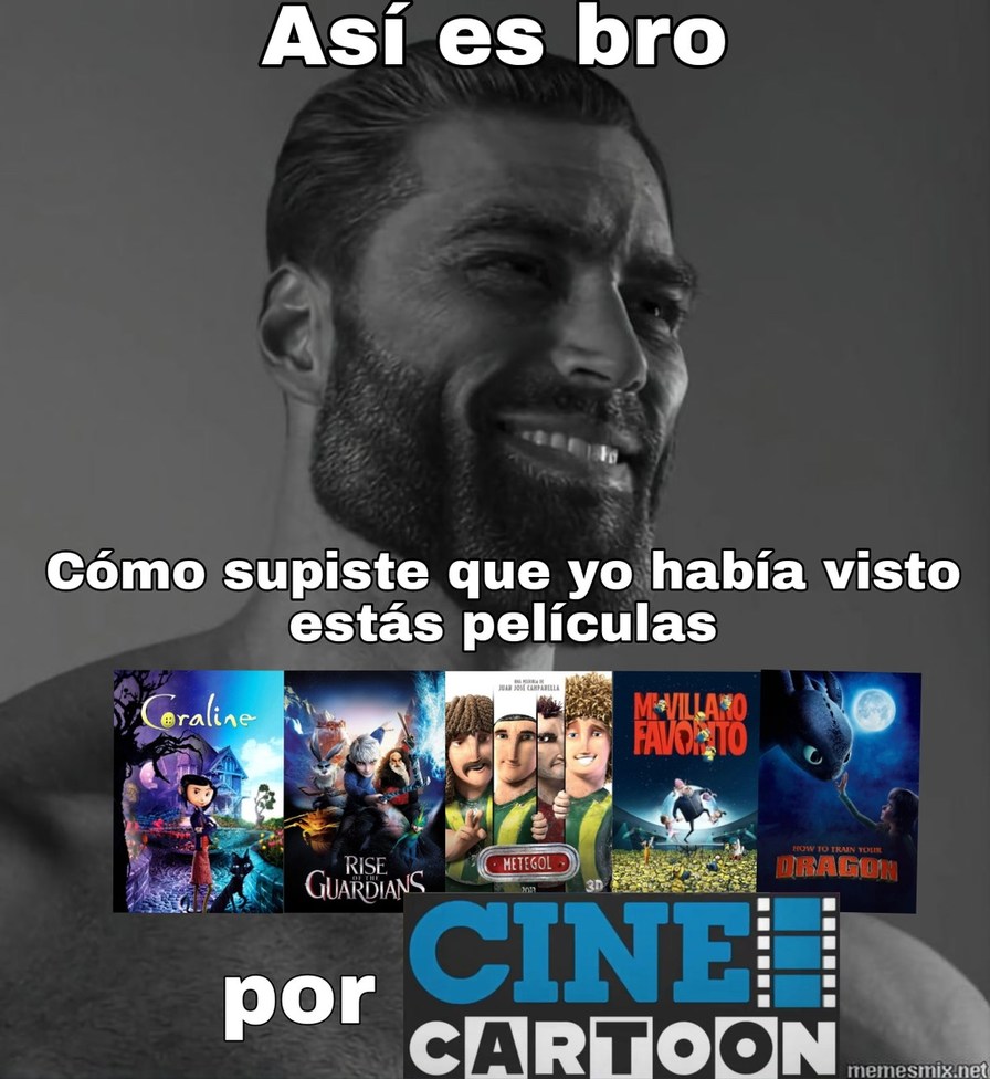 Cine Cartoon ya vuelve... Por Cartoon Network.  - meme