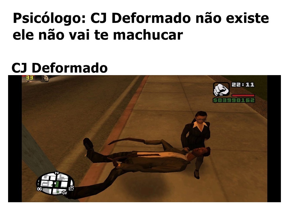 O Título tá deformado - meme