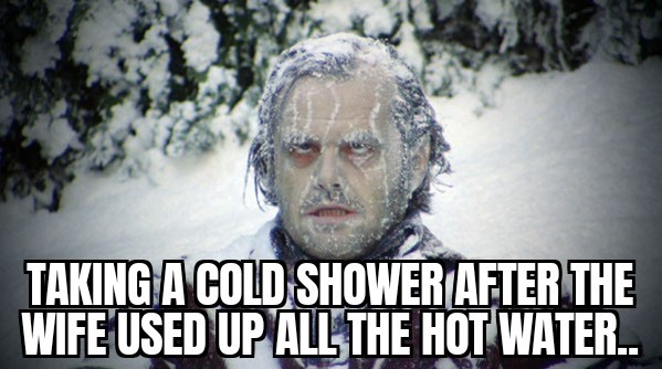 Cold showers - meme