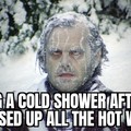 Cold showers