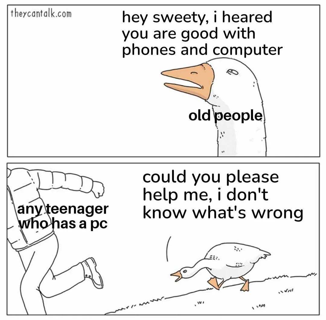 Old people be like - meme