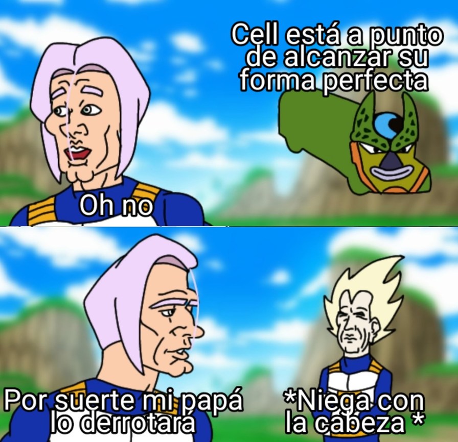 Niega con la cabeza - meme