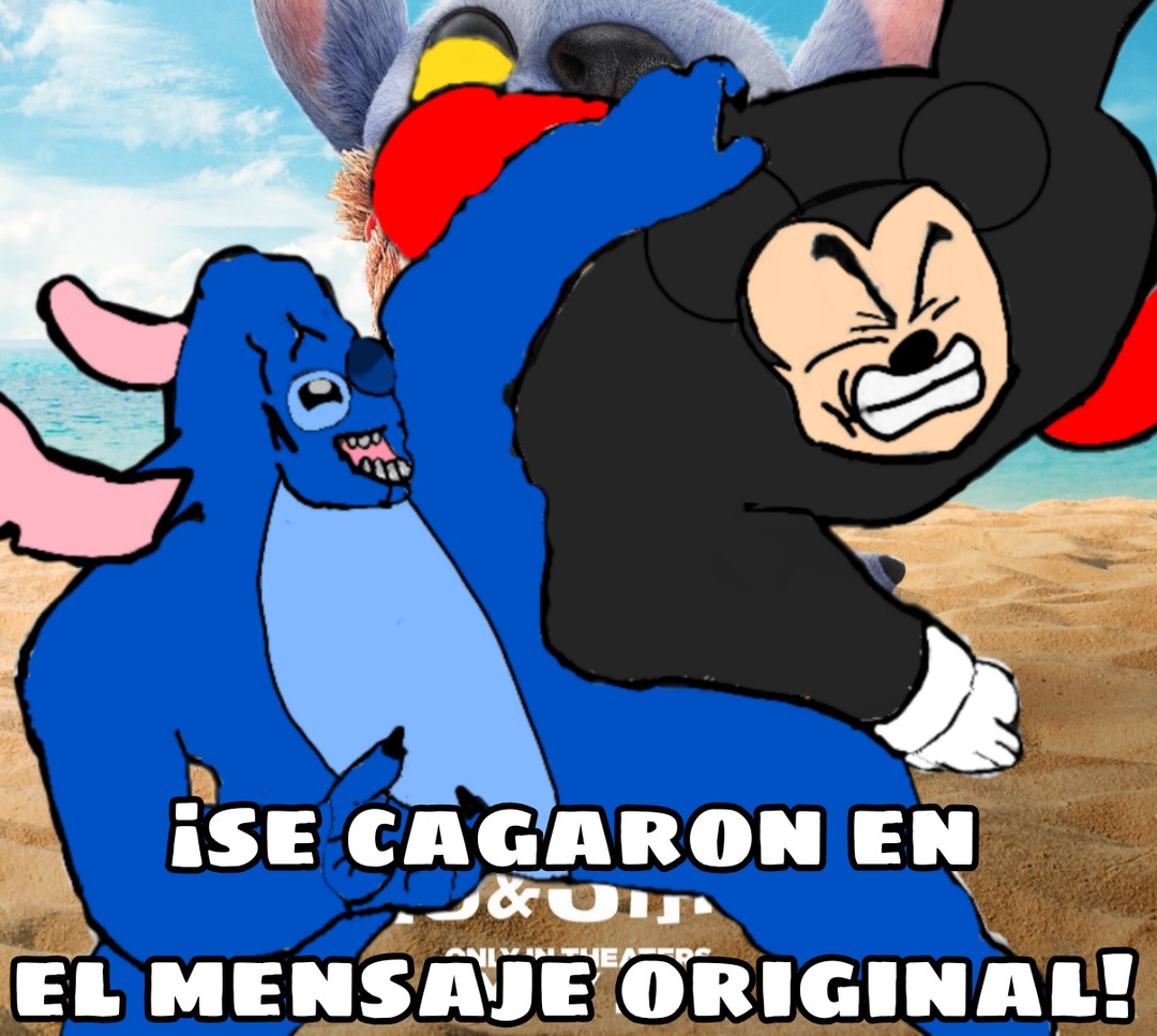 Se cagaron en el mensaje original - meme