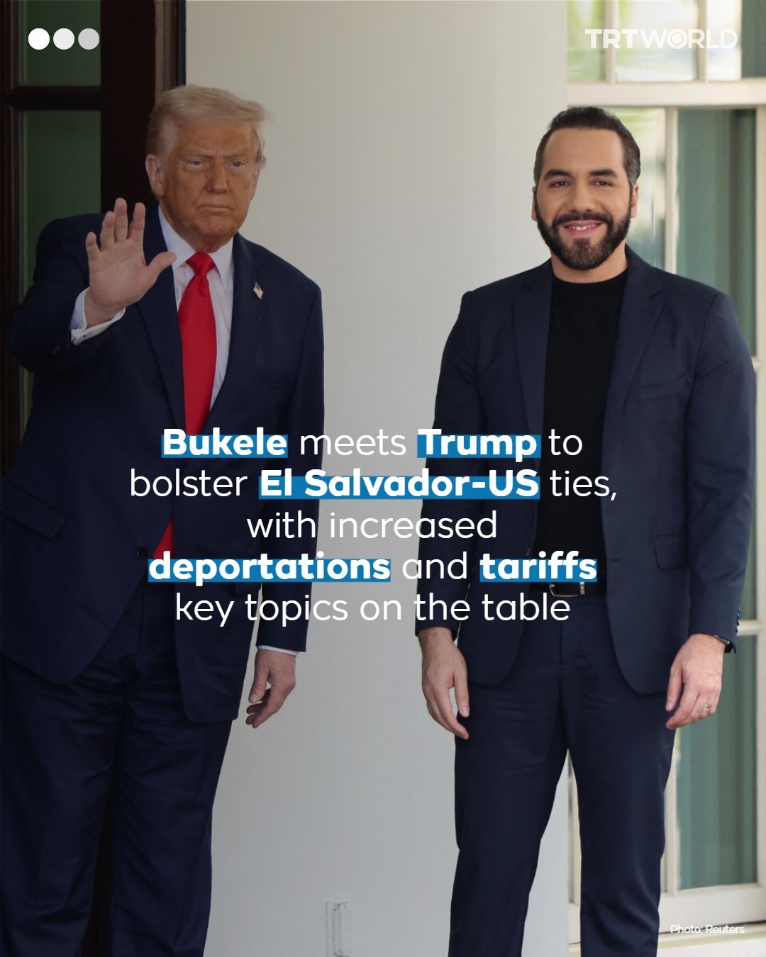 Trump is hosting Nayib Bukele at the White House - meme
