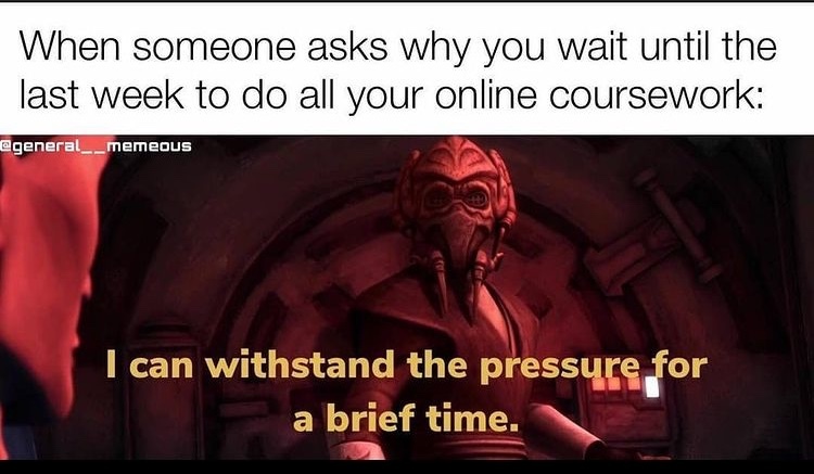 procrastination - meme