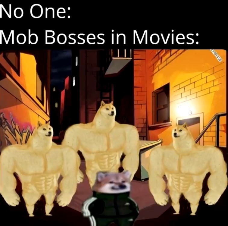 Mob boss doge - meme