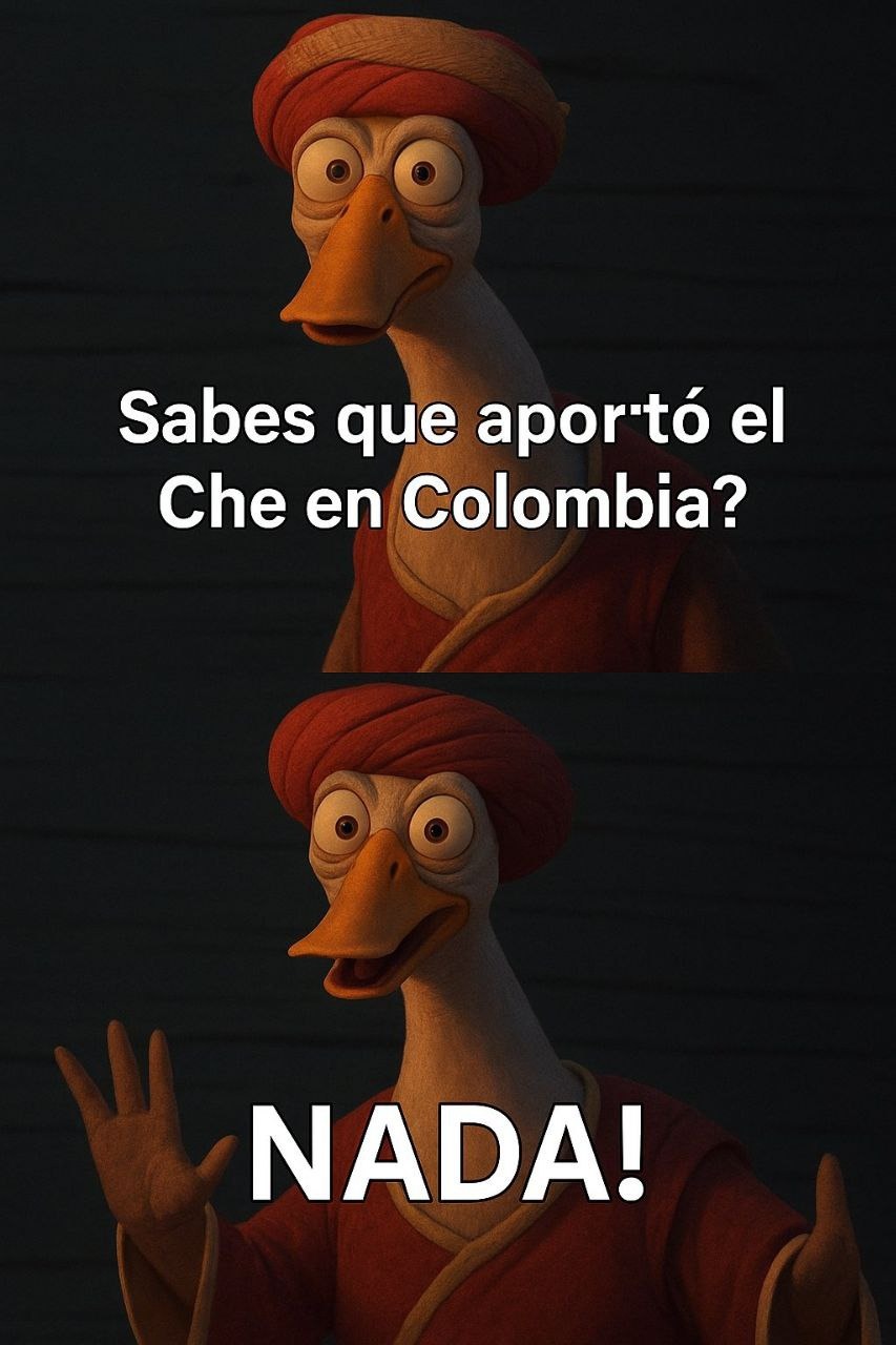 Lo que aportó el Che en Colombia: absolutamente nada - meme