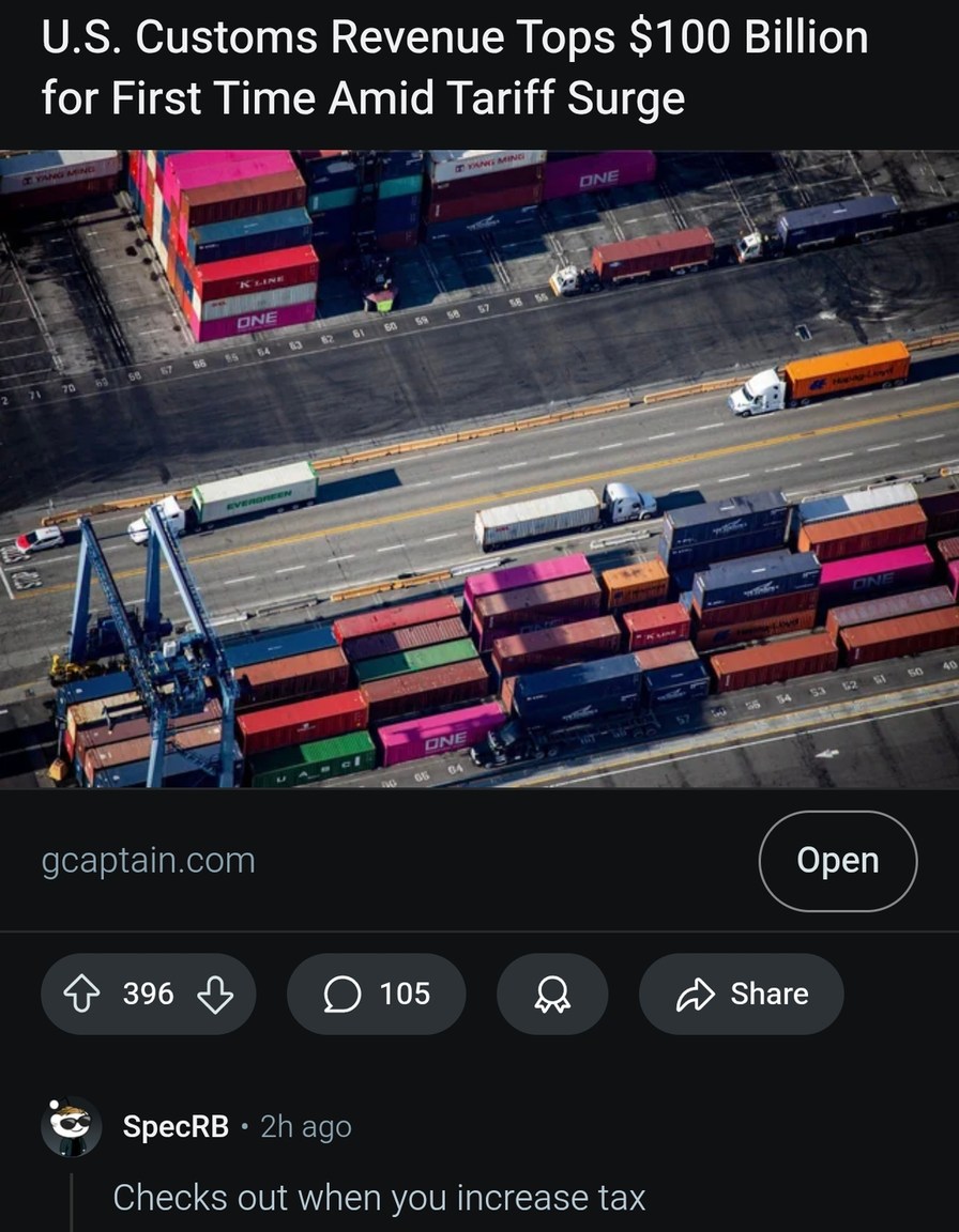 US Customs revenue hits $100B for first time ever - meme