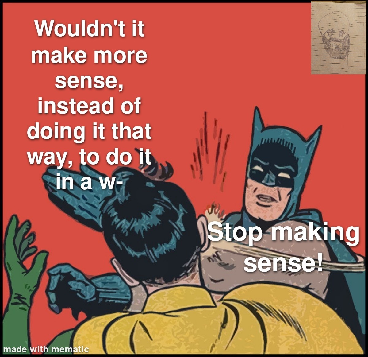 Stop making sense - meme