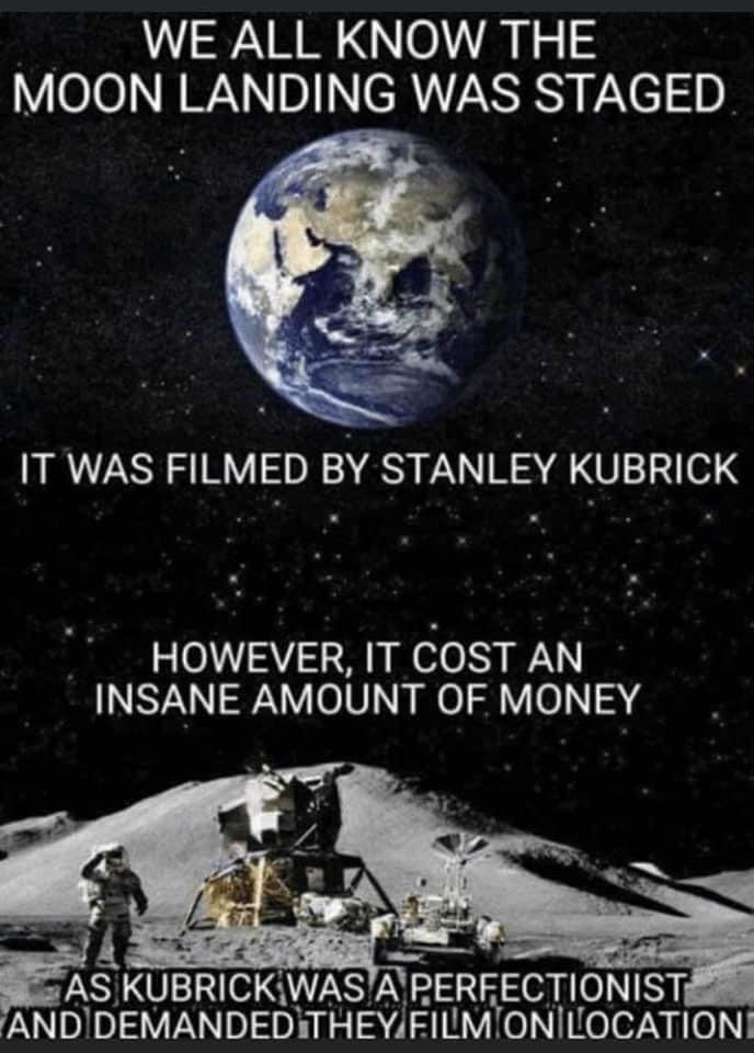 Ironically 2001: A Space Odyssey was filmed in New Mexico - meme