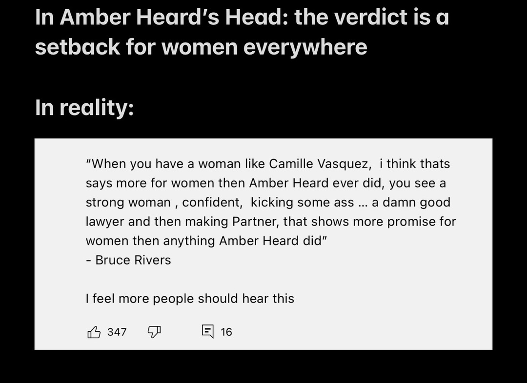 Amber is delusional - meme