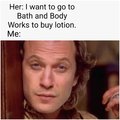 It puts the lotion in the basket