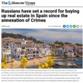Russians buying up real estate in Spain